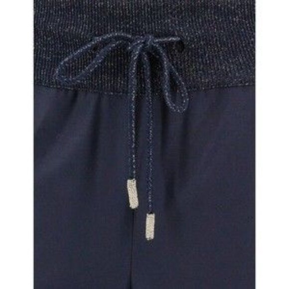 Panicale Navy Blue Wool Blend Trousers - NWT - Picture 4 of 4